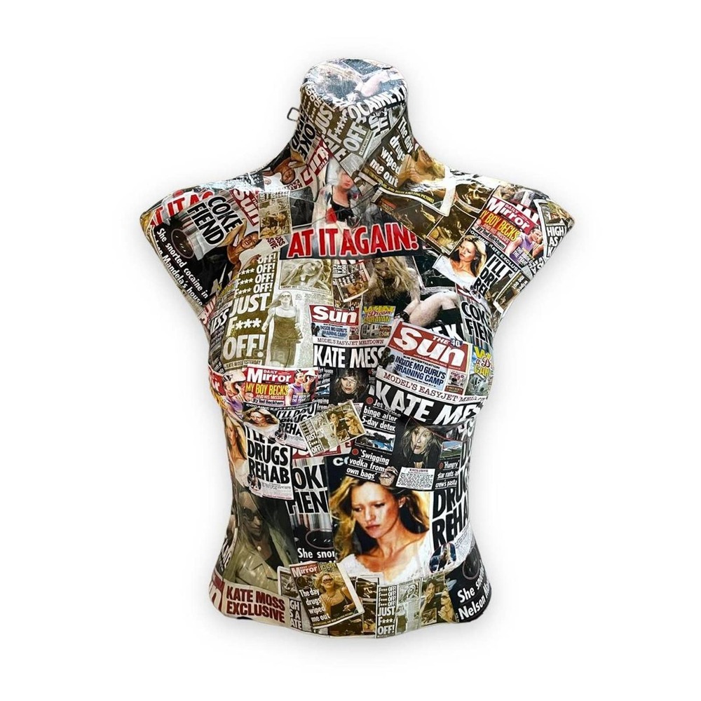 Kate moss collage mannequin